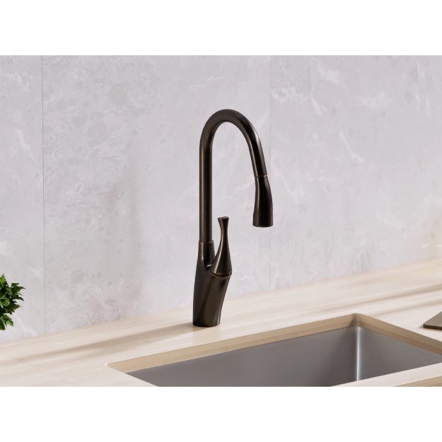 (image for) PELICAN PL-8224 Single Hole Pull Down Kitchen Faucet - Oil Rubbed Bronze