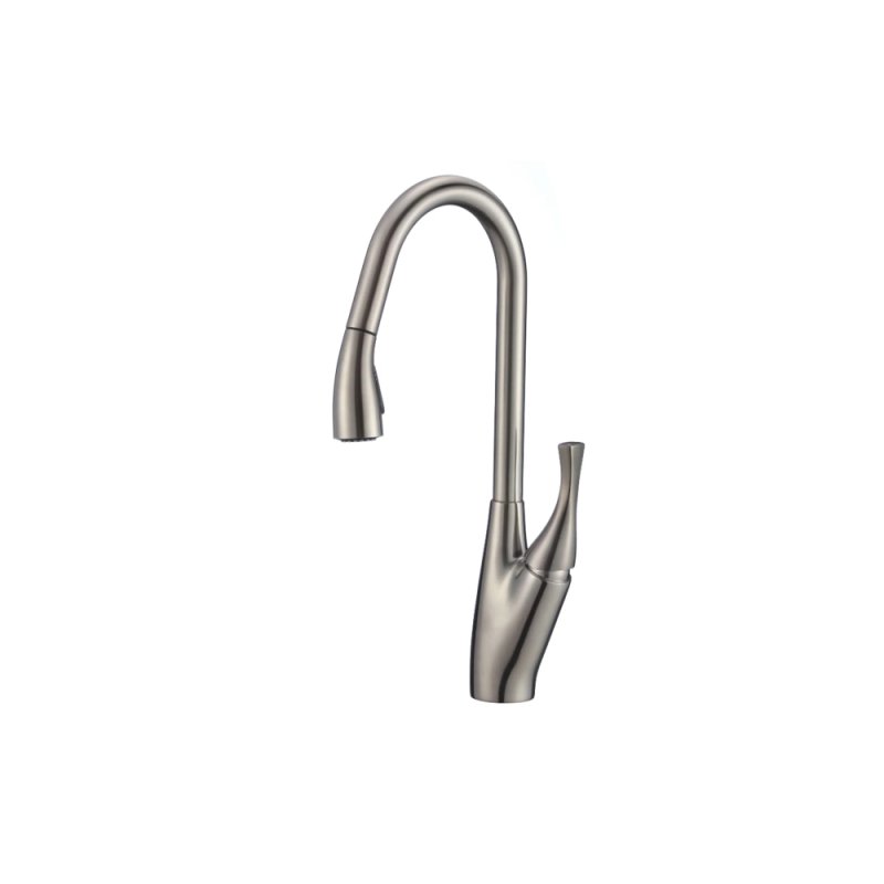 PELICAN PL-8224 Single Hole Pull Down Kitchen Faucet - Brushed Nickel