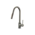 (image for) PELICAN PL-8231 Single Hole Pull Down Kitchen Faucet - Brushed Nickel