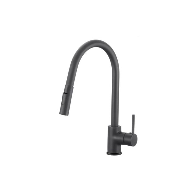 (image for) PELICAN PL-8231 Single Hole Pull Down Kitchen Faucet - Matte Black