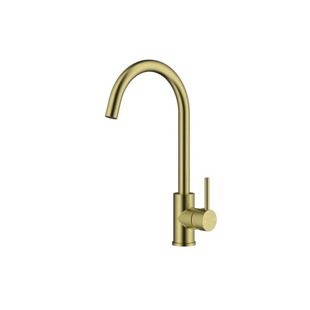 (image for) PELICAN PL-8237 Single Hole Kitchen Faucet - Brushed Gold