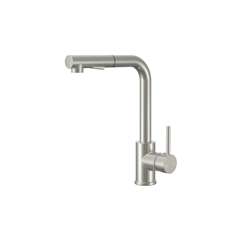 PELICAN PL-8248 Single Hole Pull Down Kitchen Faucet - Brushed Nickel