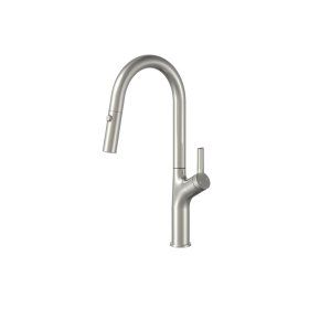 (image for) PELICAN PL-8257 Single Hole Pull Down Kitchen Faucet - Brushed Nickel
