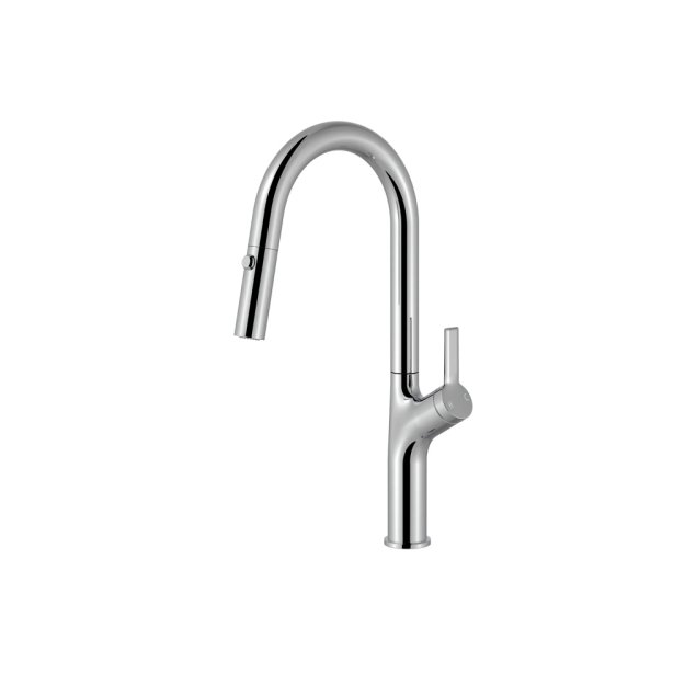 (image for) PELICAN PL-8257 Single Hole Pull Down Kitchen Faucet - Chrome