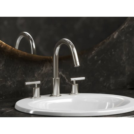 (image for) PELICAN PL-8312 Three Hole Vessel Bathroom Faucet - Brushed Nickel