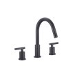 (image for) PELICAN PL-8312 Three Hole Vessel Bathroom Faucet - Matte Black