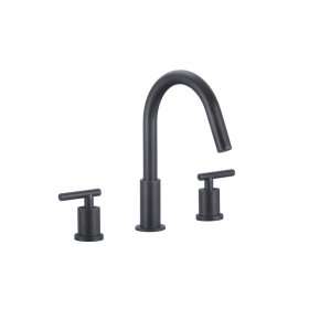 (image for) PELICAN PL-8312 Three Hole Vessel Bathroom Faucet - Matte Black