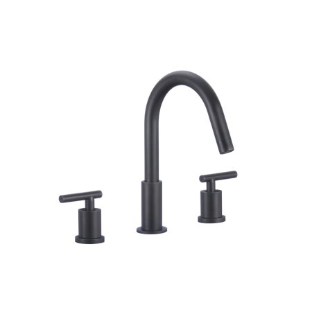 (image for) PELICAN PL-8312 Three Hole Vessel Bathroom Faucet - Matte Black