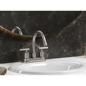PELICAN PL-8330 Three Hole Bathroom Faucet - Brushed Nickel