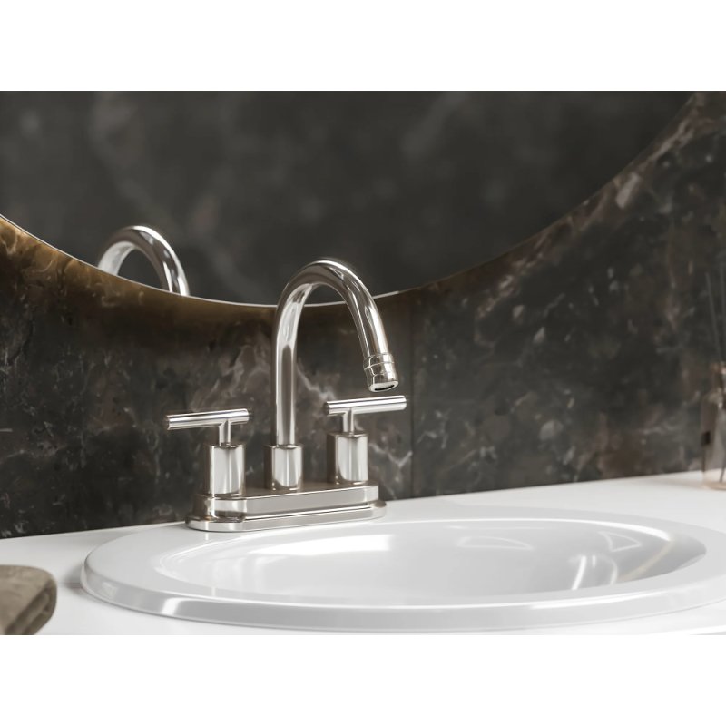 (image for) PELICAN PL-8330 Three Hole Bathroom Faucet - Chrome