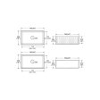 (image for) PELICAN PL-FC3018SB Reversible Farmhouse Fireclay Sink - 30" x 18" x 10"