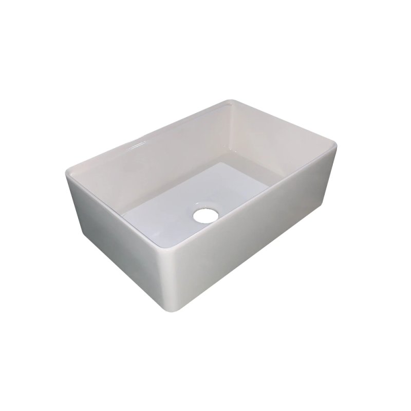 PELICAN PL-FC3020WS Workstation Style Farmhouse Fireclay Sink - 30\" x 20\" x 10\"