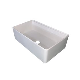 PELICAN PL-FC3320WS Workstation Style Farmhouse Fireclay Sink - 33" x 20" x 10"