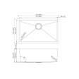 (image for) PELICAN PL-GMB109 R15 16g Handmade Stainless Steel Undermount Kitchen Sink 30" x 18" x 10" w/ Micro Radius Corners - Gunmetal Black