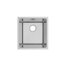 PELICAN PL-HA104 R15 16G Handmade 16 Gauge Stainless Steel Undermount Kitchen Sink 17" x 18" x 10'' w/ Micro Radius Corners