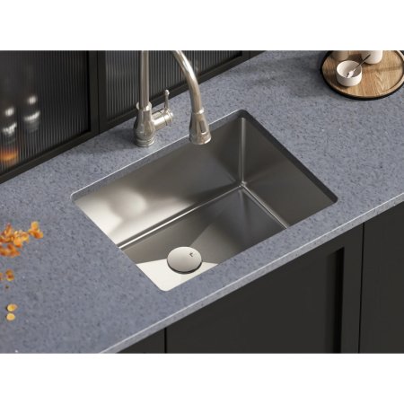 (image for) PELICAN PL-HA108 R15 16G Handmade 16 Gauge Stainless Steel Undermount Kitchen Sink 23" x 18" x 10'' w/ Micro Radius Corners