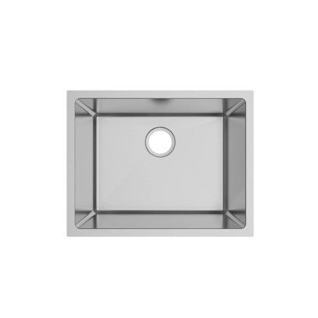 (image for) PELICAN PL-HA108 R15 16G Handmade 16 Gauge Stainless Steel Undermount Kitchen Sink 23" x 18" x 10'' w/ Micro Radius Corners