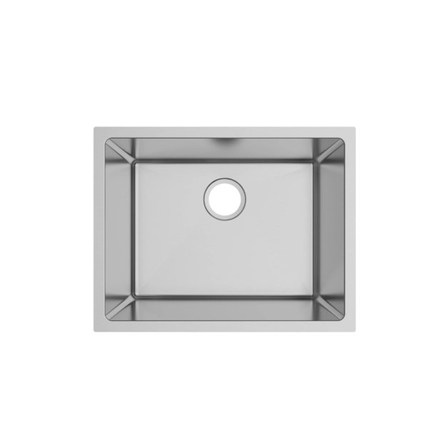 (image for) PELICAN PL-HA108 R15 16G Handmade 16 Gauge Stainless Steel Undermount Kitchen Sink 23" x 18" x 10'' w/ Micro Radius Corners