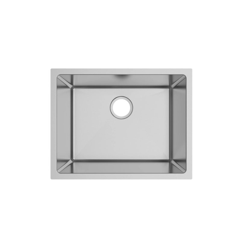 PELICAN PL-HA108 R15 16G Handmade 16 Gauge Stainless Steel Undermount Kitchen Sink 23\" x 18\" x 10\'\' w/ Micro Radius Corners