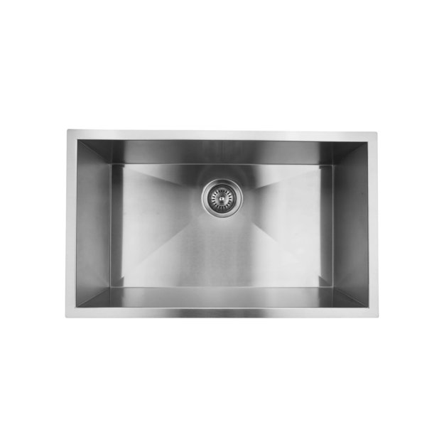 (image for) PELICAN PL-HA109 R0 16G Handmade 16 Gauge Stainless Steel Undermount Kitchen Sink 30" x 18" x 10'' w/ Zero Radius Corners