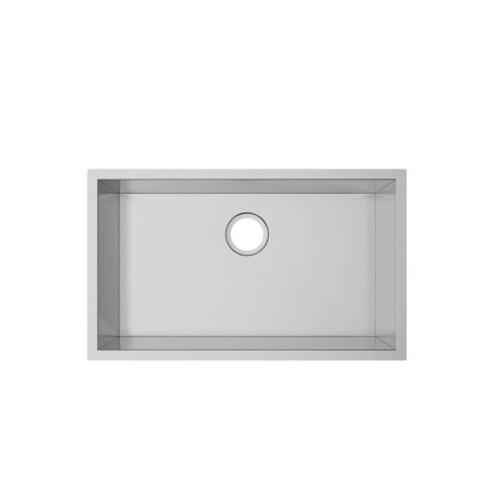 (image for) PELICAN PL-HA109 R0 16G Handmade 16 Gauge Stainless Steel Undermount Kitchen Sink 30" x 18" x 10'' w/ Zero Radius Corners