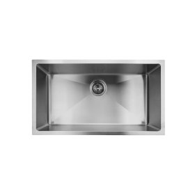 PELICAN PL-HA115 R15 16G Handmade 16 Gauge Stainless Steel Undermount Kitchen Sink 32" x 18" x 10'' w/ Micro Radius Corners