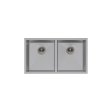 (image for) PELICAN PL-HA117 R0 18G Handmade 18 Gauge Stainless Steel Undermount Kitchen Sink 32" x 18" x 10'' w/ Zero Radius Corners
