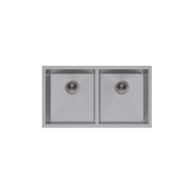 PELICAN PL-HA117 R0 16G Handmade 16 Gauge Stainless Steel Undermount Kitchen Sink 32" x 18" x 10'' w/ Zero Radius Corners