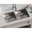 (image for) PELICAN PL-HA117 R0 18G Handmade 18 Gauge Stainless Steel Undermount Kitchen Sink 32" x 18" x 10'' w/ Zero Radius Corners