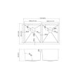 (image for) PELICAN PL-HA117 R0 18G Handmade 18 Gauge Stainless Steel Undermount Kitchen Sink 32" x 18" x 10'' w/ Zero Radius Corners