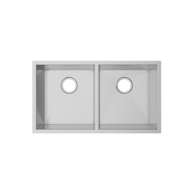 PELICAN PL-HA117 R0 16G Handmade 16 Gauge Stainless Steel Undermount Kitchen Sink 32" x 18" x 10'' w/ Zero Radius Corners