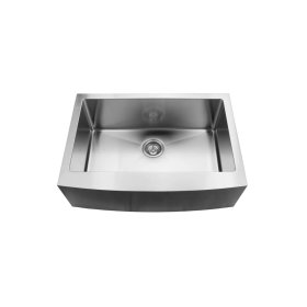 PELICAN PL-HA118 R15 16G Handmade 16 Gauge Stainless Steel Apron Front Kitchen Sink 30" x 21" x 10'' w/ Micro Radius Corners