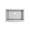 (image for) PELICAN PL-HA118 R15 16G Handmade 16 Gauge Stainless Steel Apron Front Kitchen Sink 30" x 21" x 10'' w/ Micro Radius Corners