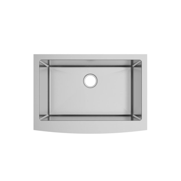 (image for) PELICAN PL-HA118 R15 16G Handmade 16 Gauge Stainless Steel Apron Front Kitchen Sink 30" x 21" x 10'' w/ Micro Radius Corners