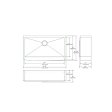(image for) PELICAN PL-HA124 R0 16G Handmade 16 Gauge Stainless Steel Apron Front Kitchen Sink 35 7/8" x 20 3/4" x 10'' w/ Zero Radius Corners