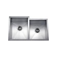 (image for) PELICAN PL-HA126 R0 16G Handmade 16 Gauge Stainless Steel Undermount Kitchen Sink 31 1/4" x 20 1/2" x 10'' w/ Zero Radius Corners