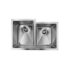 PELICAN PL-HA126 R15 16G Handmade 16 Gauge Stainless Steel Undermount Kitchen Sink 31 1/4" x 20 1/2" x 10'' w/ Micro Radius Corners