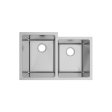 (image for) PELICAN PL-HA126 R15 16G Handmade 16 Gauge Stainless Steel Undermount Kitchen Sink 31 1/4" x 20 1/2" x 10'' w/ Micro Radius Corners