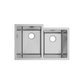 PELICAN PL-HA126 R15 16G Handmade 16 Gauge Stainless Steel Undermount Kitchen Sink 31 1/4" x 20 1/2" x 10'' w/ Micro Radius Corners
