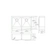 (image for) PELICAN PL-HA128 R15 16G Handmade 16 Gauge Stainless Steel Apron Front Kitchen Sink 33" x 21" x 10'' w/ Micro Radius Corners