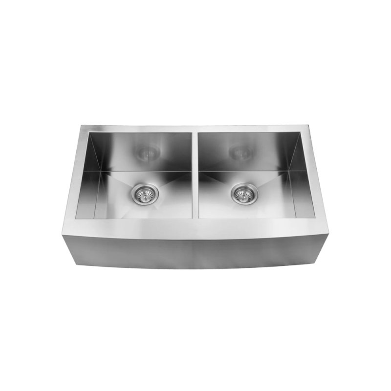 (image for) PELICAN PL-HA130 R0 16G Handmade 16 Gauge Stainless Steel Apron Front Kitchen Sink 36" x 21" x 10'' w/ Zero Radius Corners