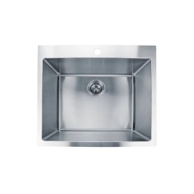 PELICAN PL-LS2522 16G Handmade 16 Gauge Stainless Steel Laundry Sink 25" x 22" x 12'' w/ Micro Radius Corners