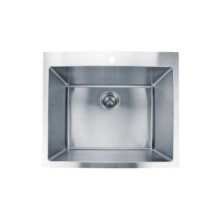 (image for) PELICAN PL-LS2522 16G Handmade 16 Gauge Stainless Steel Laundry Sink 25" x 22" x 12'' w/ Micro Radius Corners