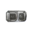 (image for) PELICAN PL-VP6040 16G Stainless Steel Double Bowl Undermount Kitchen Sink 32-1/8'' x 18"