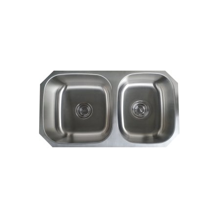 (image for) PELICAN PL-VP6040 16G Stainless Steel Double Bowl Undermount Kitchen Sink 32-1/8'' x 18"