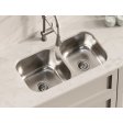 (image for) PELICAN PL-VP6040 16G Stainless Steel Double Bowl Undermount Kitchen Sink 32-1/8'' x 18"