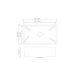 (image for) PELICAN PL-VR3118 R20 18 Gauge Stainless Steel Undermount Kitchen Sink 31'' x 18'' w/ Low Radius Corners