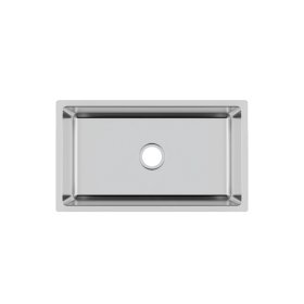 PELICAN PL-VR3118 R20 18 Gauge Stainless Steel Undermount Kitchen Sink 31'' x 18'' w/ Low Radius Corners