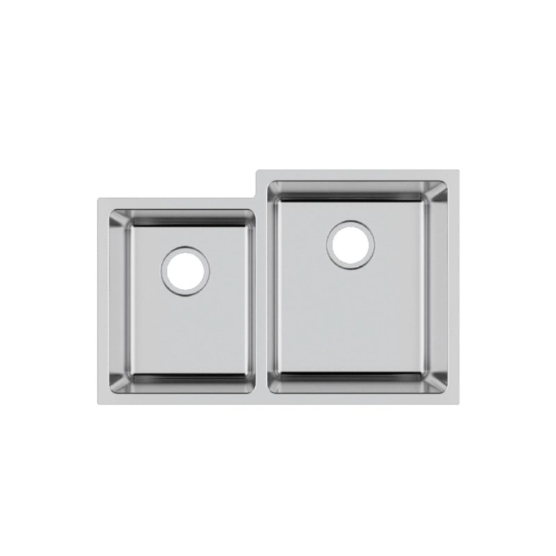 PELICAN PL-VR4060 R20 18 Gauge Stainless Steel Undermount Kitchen Sink 31 1/2\'\' x 20 1/2\'\'\' w/ Low Radius Corners