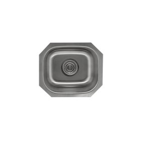 PELICAN PL-VS1513 18G Stainless Steel Single Bowl Undermount Kitchen Sink 15'' x 12-3/4''
